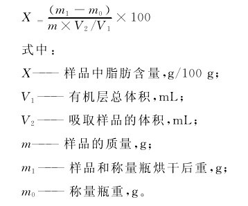 脂肪計算的數學模型
